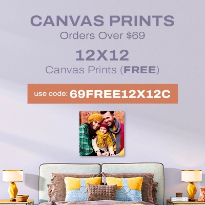 Canvas Prints Orders Over $69, 12x12 Canvas Prints (FREE) - Use Code: 69FREE12X12C