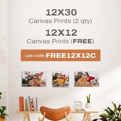 12x30 Canvas Prints (2 qty), 12x12 Canvas Prints (FREE) - Use Code: FREE12X12C