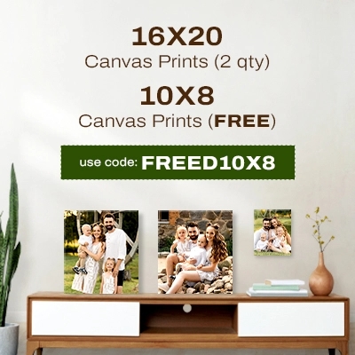 16x20 Canvas Prints (2 qty), 10x8 Canvas Prints (FREE) - Use Code: FREED10X8