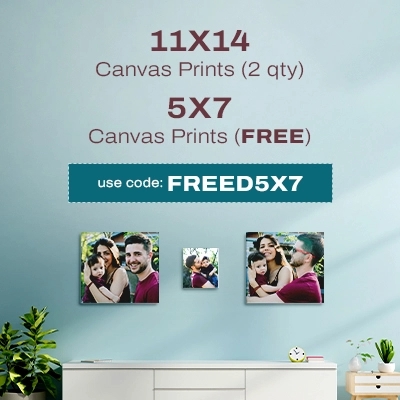 11x14 Canvas Prints (2 qty), 5x7 Canvas Prints (FREE) - Use Code: FREED5X7