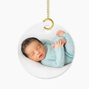 Newly Born Baby Photo Ornament
