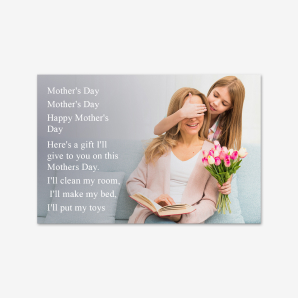 Song Lyrics on Canvas for Mother's Day
