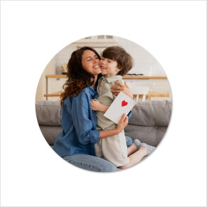 Circle Shaped Canvas Prints For Mother’s Day