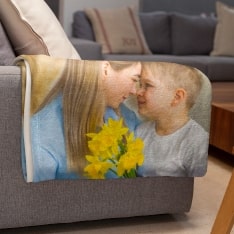 Custom Photo Blankets for Mothers Day Sale USA
