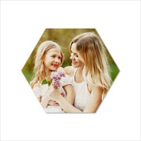 Hexagon Shaped Canvas Prints For Mother’s Day