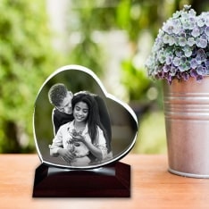 Personalised Round 3D Crystal Cube for Mothers Day Sale USA