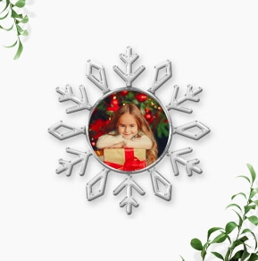 Jeweled Snowflake Photo Ornament Thanksgiving Sale
