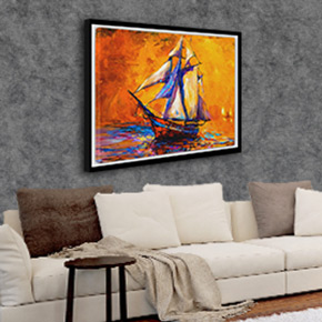 Floating Canvas Prints (Mounted)