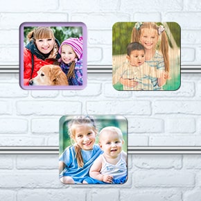  CanvasVilla Custom Photo Magnets, Picture Frames for Fridge  Magnetic Photo Magnets for Refrigerator & wall Personalized Magnetic  Picture Frames with material (Metal, Wooden & Acrylic) Rectangle 5x3
