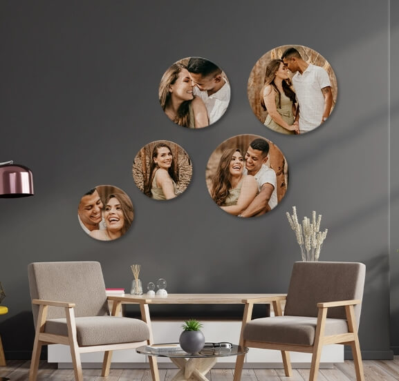 Circle Photo Canvas, Photo Gifts, Custom Shaped Canvas by CanvasChamp