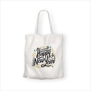 New Year's Tote Bags