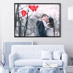 2 Year Anniversary Gift Ideas for My Boyfriend Canvas Art, Personalised  Valentines Day Gifts for Girlfriend, Canvas Wall Art - Magic Exhalation