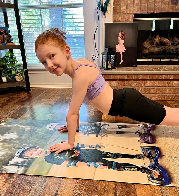 Print Daughter Photo on Yoga Mat